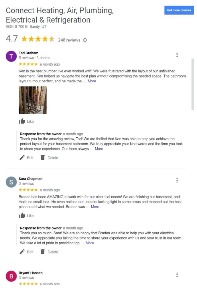 reviews for plumbing in sandy